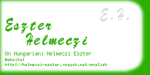 eszter helmeczi business card